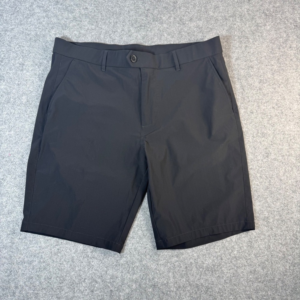 Greyson Montauk Golf Shorts Mens 35 Black Technical Stretch Performance